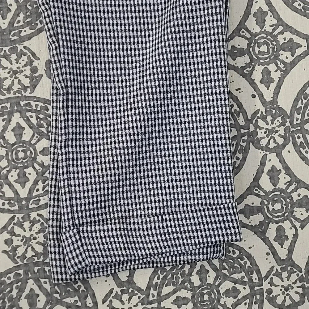 Sienna Sky High Waisted Mini Houndstooth/Gingham Patterned Pants